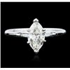 Image 1 : 14KT White Gold 1.18ctw Diamond Ring