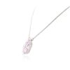 Image 3 : 14KT White Gold 30.32ct Kunzite and Diamond Necklace
