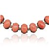 Image 1 : 14KT Yellow Gold 78.52ctw Coral and Diamond Necklace