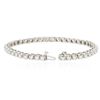 Image 3 : 14KT White Gold 4.15ctw Diamond Tennis  Bracelet