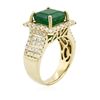 Image 3 : 14KT Yellow Gold 3.82ct Emerald and Diamond Ring