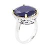 Image 3 : 14KT Two-Tone Gold 13.11ct Sapphire and Diamond Ring