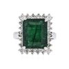 Image 1 : 14KT White Gold 7.86ct Emerald and Diamond Ring