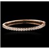 Image 1 : 14KT Rose Gold 2.88ctw Diamond Bangle Bracelet