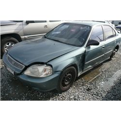 00 Honda Civic 4 Dr  Sedan - T - DRIVE-BD