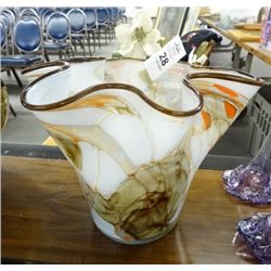 Artist Signed Art Glass Vase - No Shipping