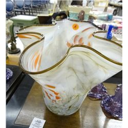 Artist Signed Art Glass Vase - No Shipping