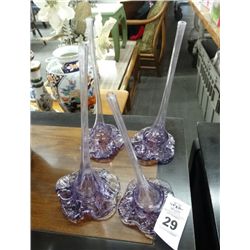 8 Art Glass Flowers - 8 Times the Money - No Shipping