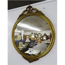 Guilded Round Mirror - No Shipping