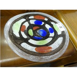 Artist Signed Art Glass Bowl