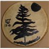 Image 1 : Exquisite old "Indian" drum Native American creation painting