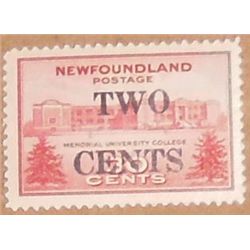 OVERPRINTED is this 2 cents stamped on this 30 cents Newfoundland