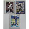 Image 1 : Lot of 3 Signed Baseball Cards. J.Key, D. Stewart and T. Henke