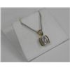 Image 2 : Yurman Style Oval Solitaire Necklace with 14ct Swarovski Elements