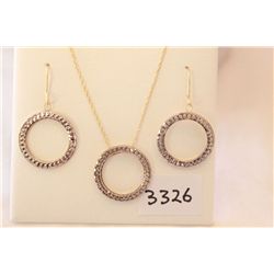 10kt Gold Necklace/Pendant and Earrings