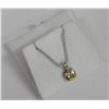 Image 2 : Chic - Canary Yellow Swarovski Elements Pendant and Chain