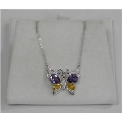 Chic - Custom Butterfly Necklace , Fancy Cuts Swarovski Elements