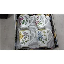 Set of 4 McIntosh Bone China Coffee Mugs