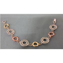 Designer Bracelet With Clear C.Z.