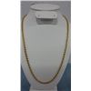 Image 1 : SanTropez Yellow Gold Over Sterling Silver Rope Link Necklace