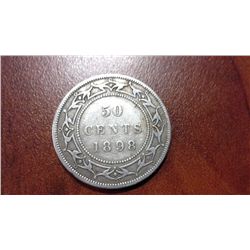 1898 Newfoundland 50 Cent Coin