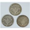 Image 2 : LOT OF ( 3 ) BARBER HALF DOLLARS, 1906-D, 1912-D, AND 1914-S