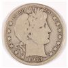 Image 1 : 1913 BARBER HALF DOLLAR, GOOD/VG