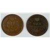Image 2 : 1873 AND 1878 INDIAN HEAD CENTS, FINE