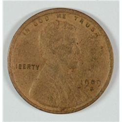 1909-S LINCOLN CENT, XF DETAILS  cleaned