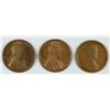 Image 1 : LOT OF ( 3 ) LINCOLN CENTS: 1909-BU, 1909 VDB-BU AND 1909 VDB-VF
