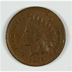 1865 INDIAN HEAD CENT, AU NICE CHOCOLATE BROWN COLOR