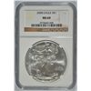 Image 1 : 2008 AMERICAN SILVER EAGLE, NGC MS-69!