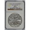 Image 1 : 2011 25th ANNIVERSARY AMERICAN SILVER EAGLE, NGC MS-69!