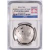 Image 1 : 2014 BASEBALL HALL OF FAME SILVER DOLLAR, NGC PROOF-69 ULTRA CAMEO  BEAUTIFUL!