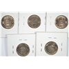 Image 2 : (5) 1949 JEFFERSON NICKELS CHOICE BU