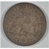 Image 2 : 1853 ARROWS AND RAYS SEATED HALF DOLLAR, AU-58 TONED, SCARCE TYPE COIN!!!