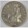 Image 1 : 1878-S TRADE DOLLAR, MS-65 WHITE, SUPER LUSTER, NO CONTACT MARKS