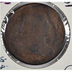 1807/6 LARGE CENT G/VG