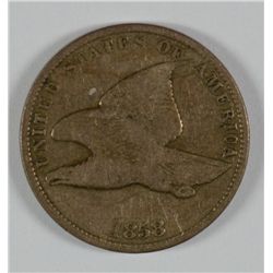 1858 SL FLYING EAGLE CENT VG