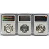 Image 2 : 1951-D, 1954 AND 1955 FRANKLIN HALF DOLLARS, NGC MS-63 FBL