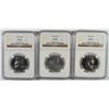 Image 1 : LOT OF ( 3 ) 1963 FRANKLIN HALF DOLLAR, NGC PROOF-66