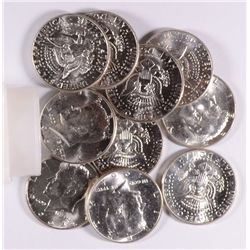 ORIGINAL GEM BU ROLL OF 1964 KENNEDY HALF DOLLARS
