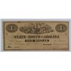 Image 1 : 1863 $1 STATE OF NORTH CAROLIINA