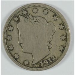 1912-S V-NICKEL VG+