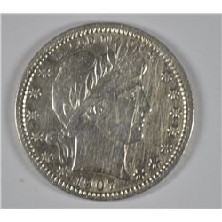 1907 BARBER QUARTER AU