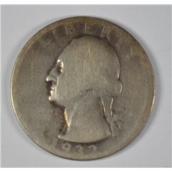 1932-D WASHINGTON QUARTER G/VG