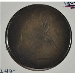1871-S SEATED HALF DOLLAR AG