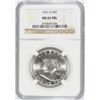 Image 1 : 1961-D FRANKLIN HALF DOLLAR, NGC MS-65 FBL RARE!!!