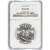 Image 1 : 1962-D FRANKLIN HALF DOLLAR,  NGC MS-64 FBL