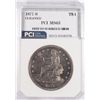 Image 1 : 1877-S TRADE DOLLAR PCI MS-63 CLEANED